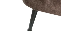 Set da salotto 3 posti KJAER Ciniglia Marrone scuro