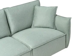 Set da salotto 5 posti KUNES Tessuto Verde chiaro