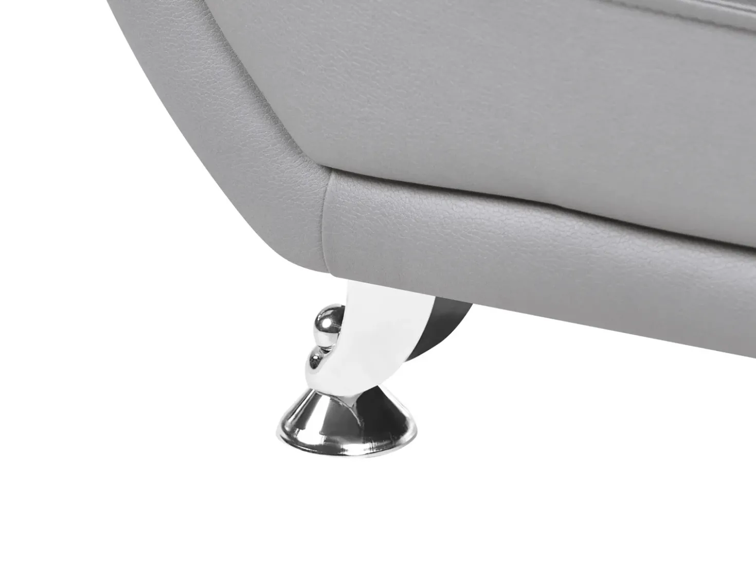 Set da salotto 6 posti LEIRA Pelle sintetica Grigio
