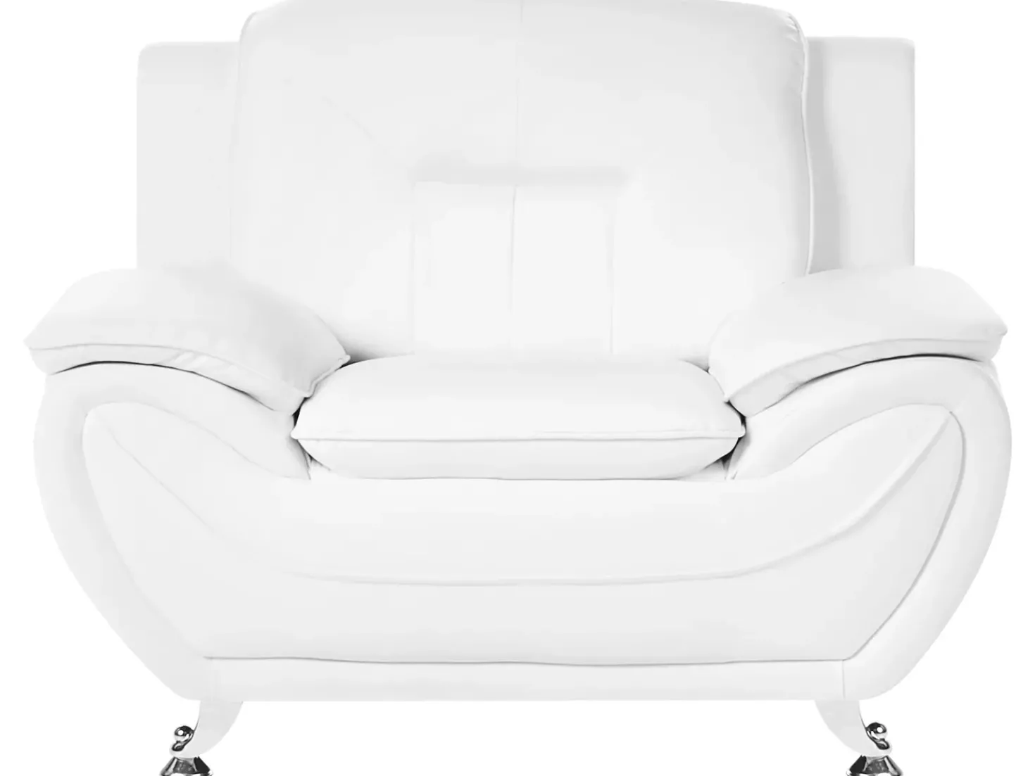 Set da salotto 6 posti LEIRA Pelle sintetica Bianco