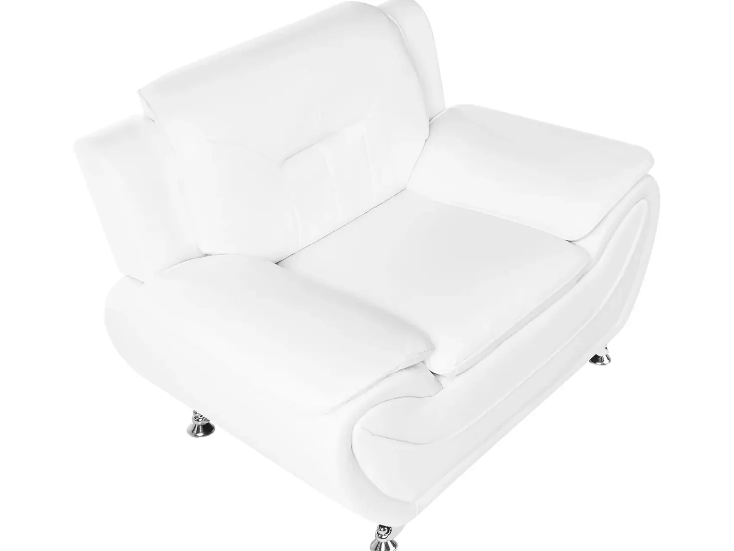 Set da salotto 6 posti LEIRA Pelle sintetica Bianco