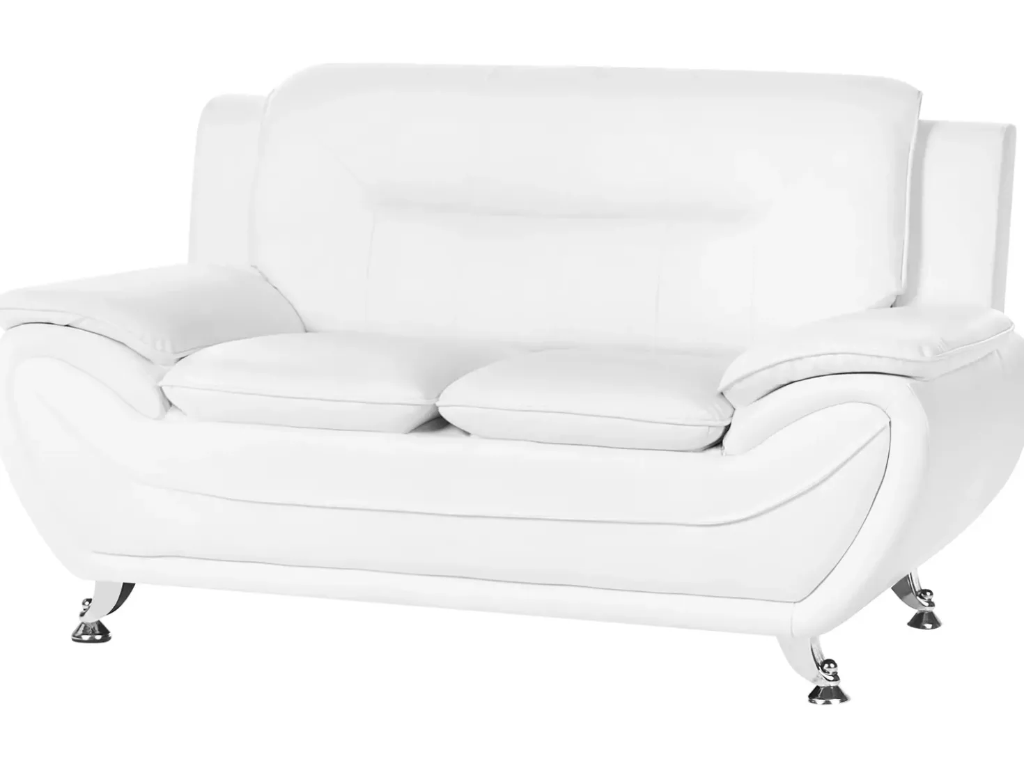 Set da salotto 6 posti LEIRA Pelle sintetica Bianco