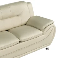 Set da salotto 6 posti LEIRA Pelle sintetica Beige