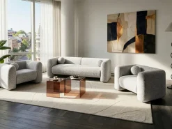 Set da salotto 5 posti LEIREN Beige