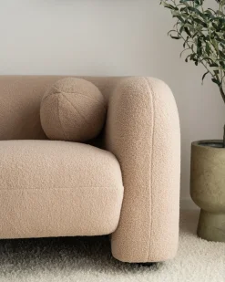 Set da salotto 4 posti LEIREN Bouclé Beige