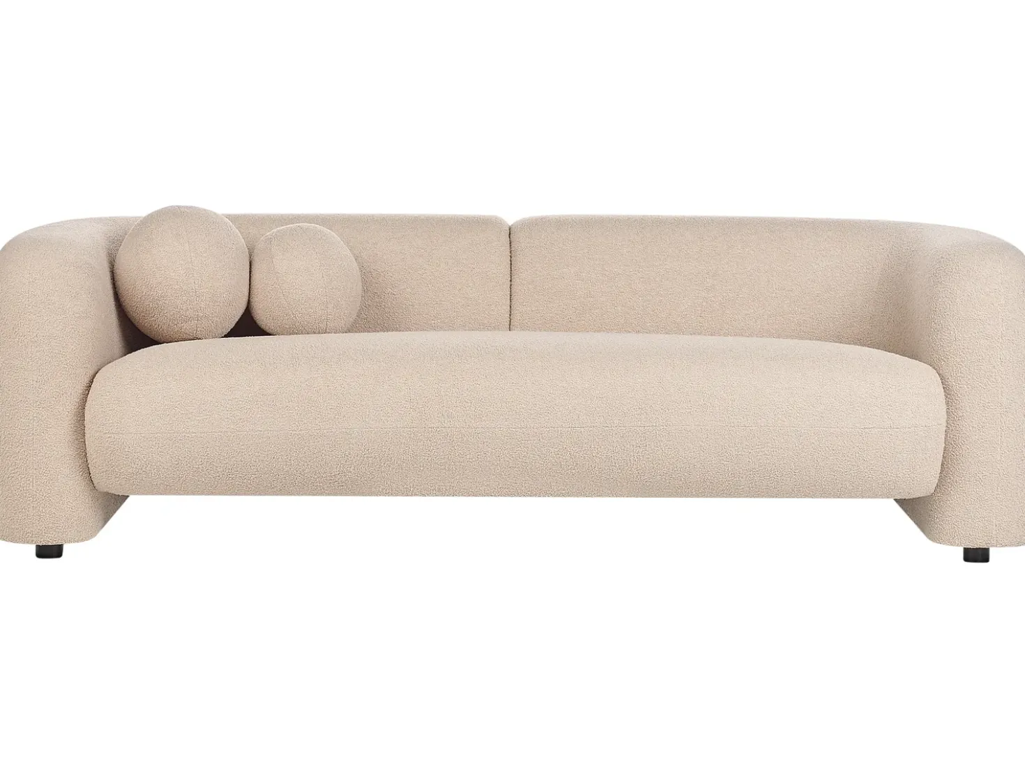 Set da salotto 5 posti LEIREN Bouclé Beige