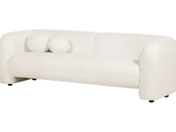 Set da salotto 4 posti LEIREN Bouclé Bianco