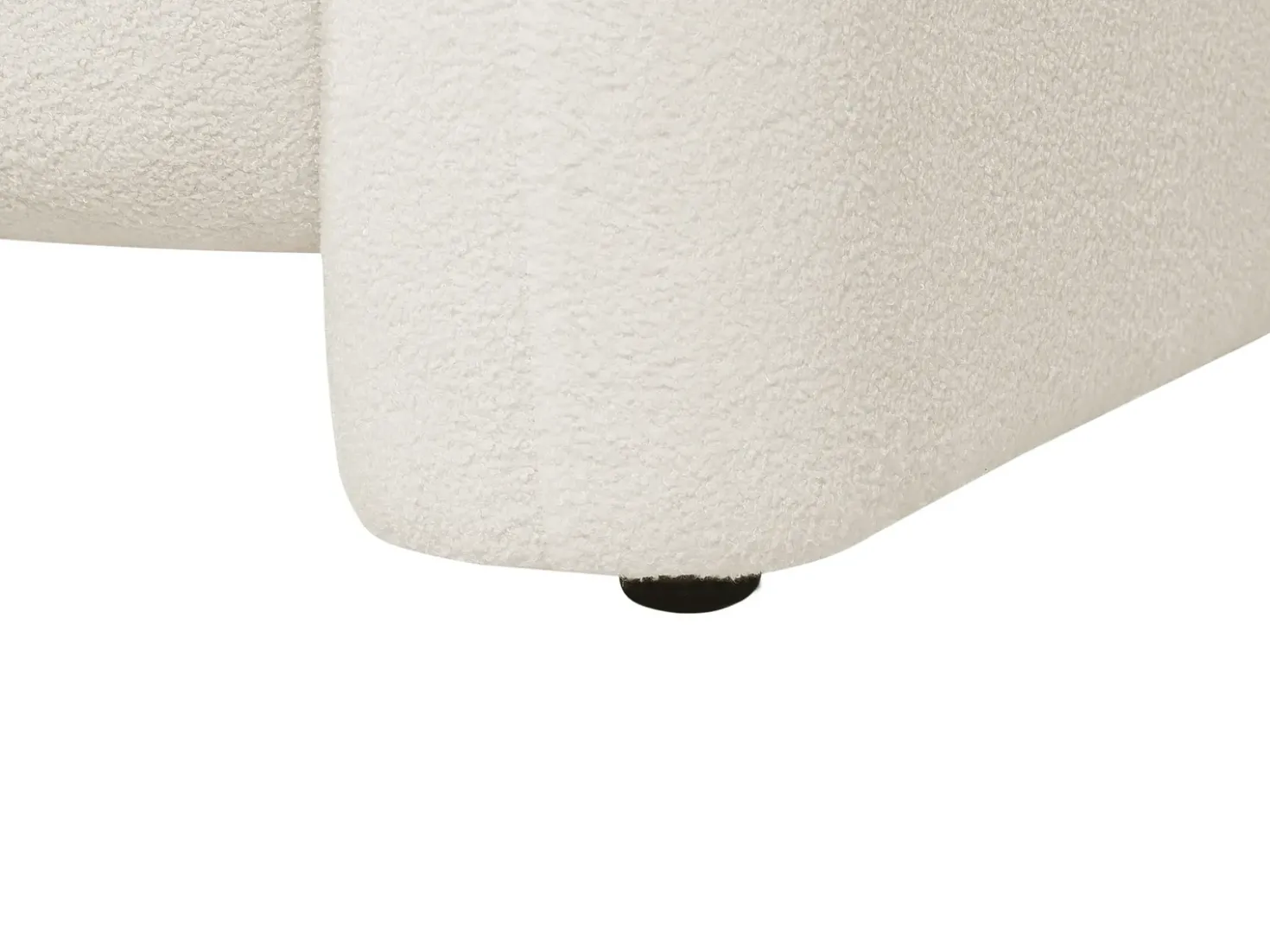Set da salotto 4 posti LEIREN Bouclé Bianco