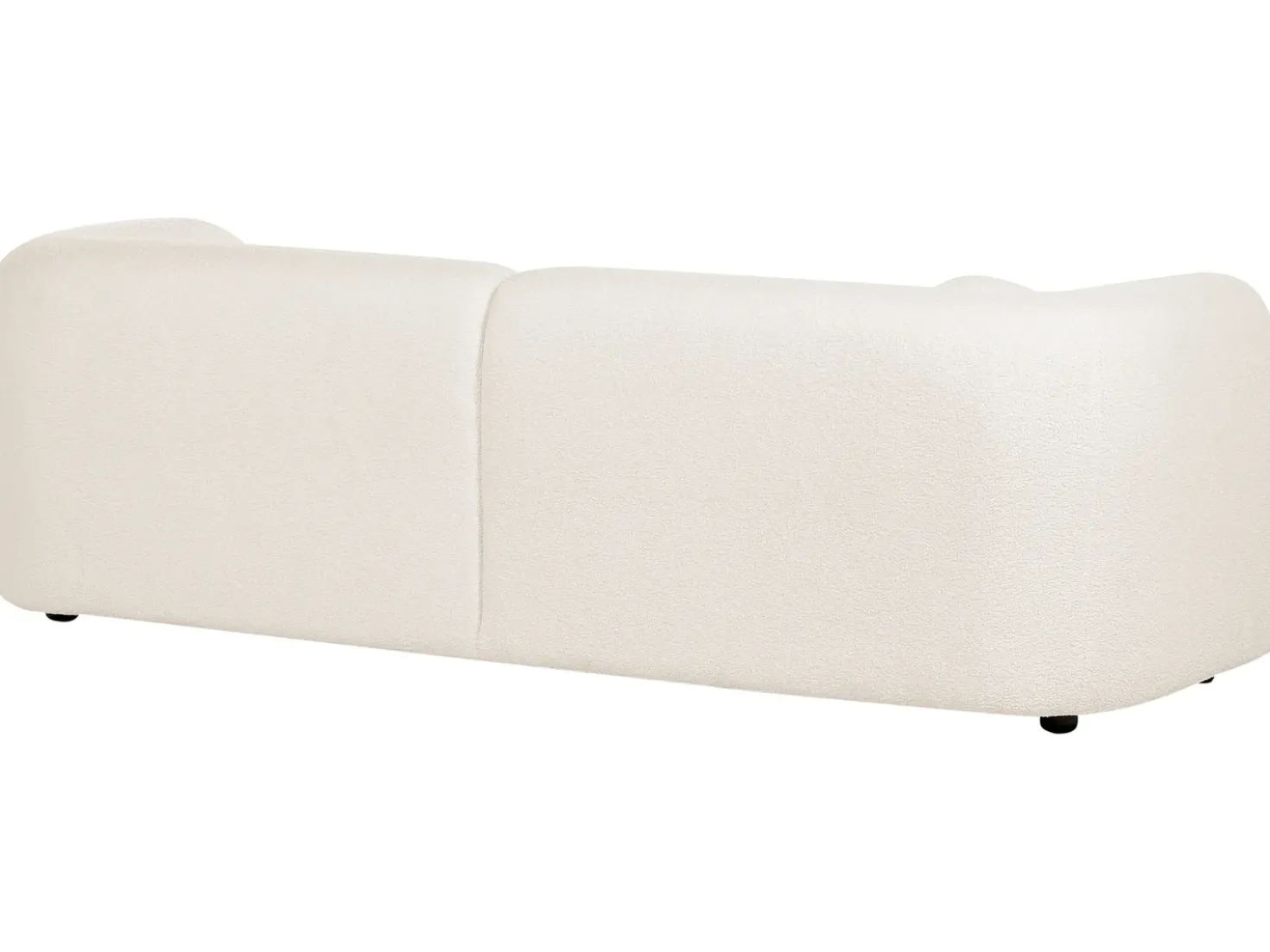 Set da salotto 4 posti LEIREN Bouclé Bianco