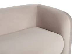 Set da salotto 5 posti LEIREN Velluto Tortora