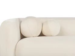 Set da salotto 4 posti LEIREN Velluto Bianco sporco