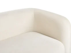 Set da salotto 4 posti LEIREN Velluto Bianco sporco