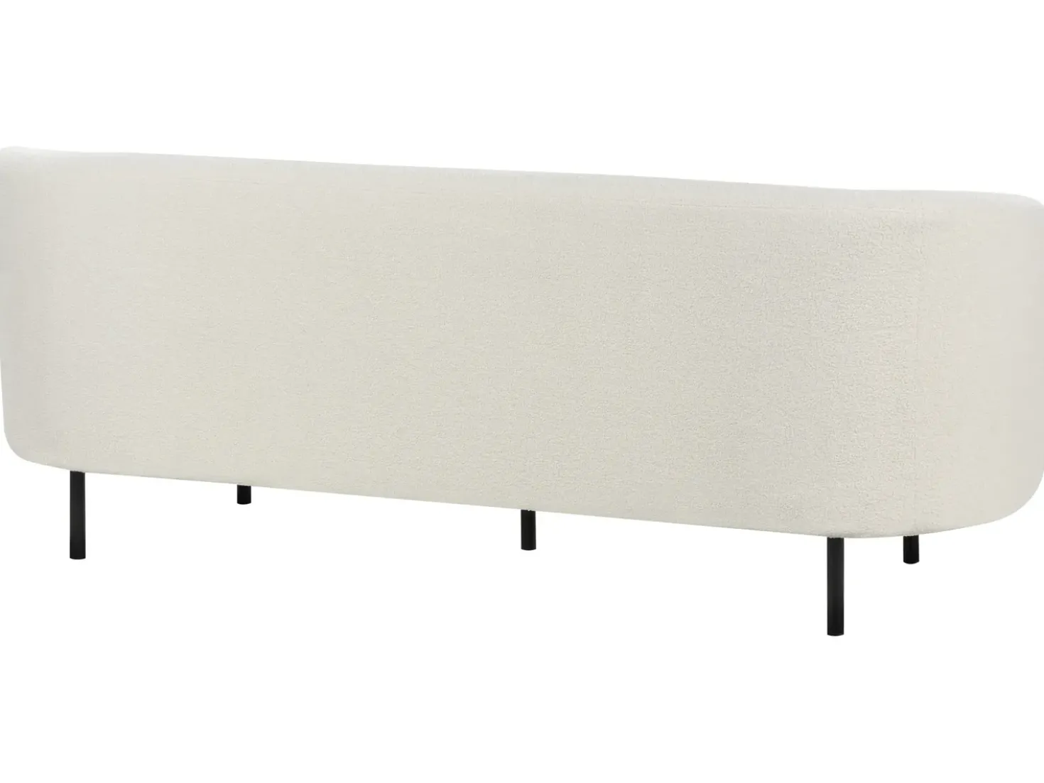 Set da salotto 6 posti LOEN Bouclé Bianco