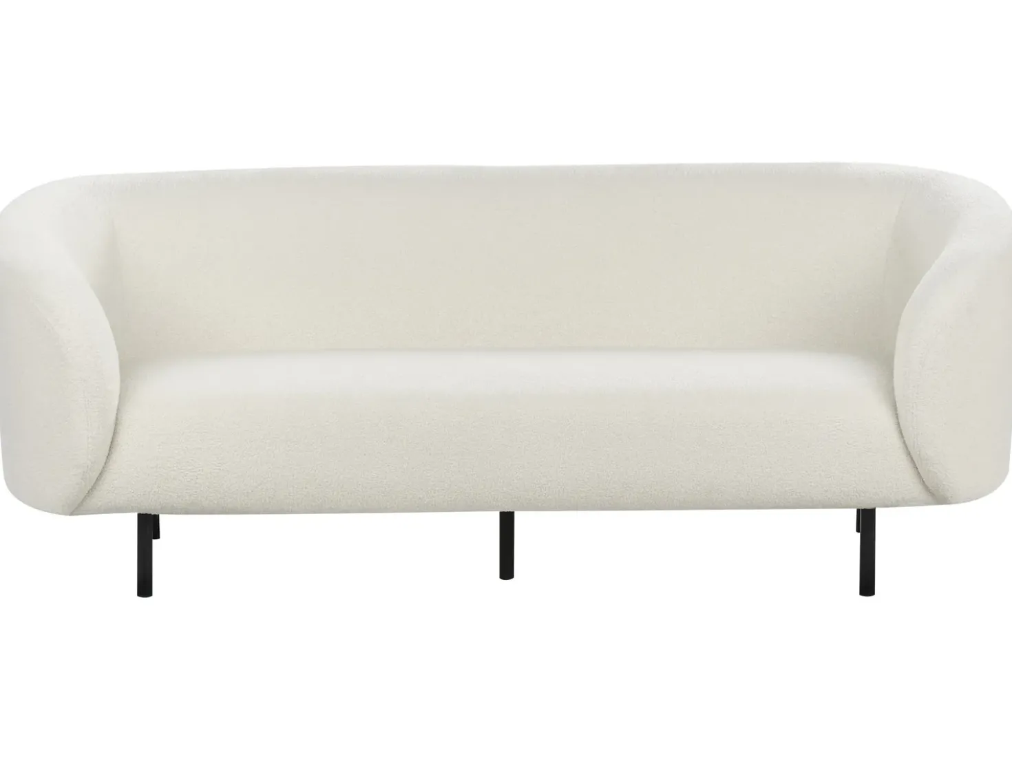 Set da salotto 6 posti LOEN Bouclé Bianco