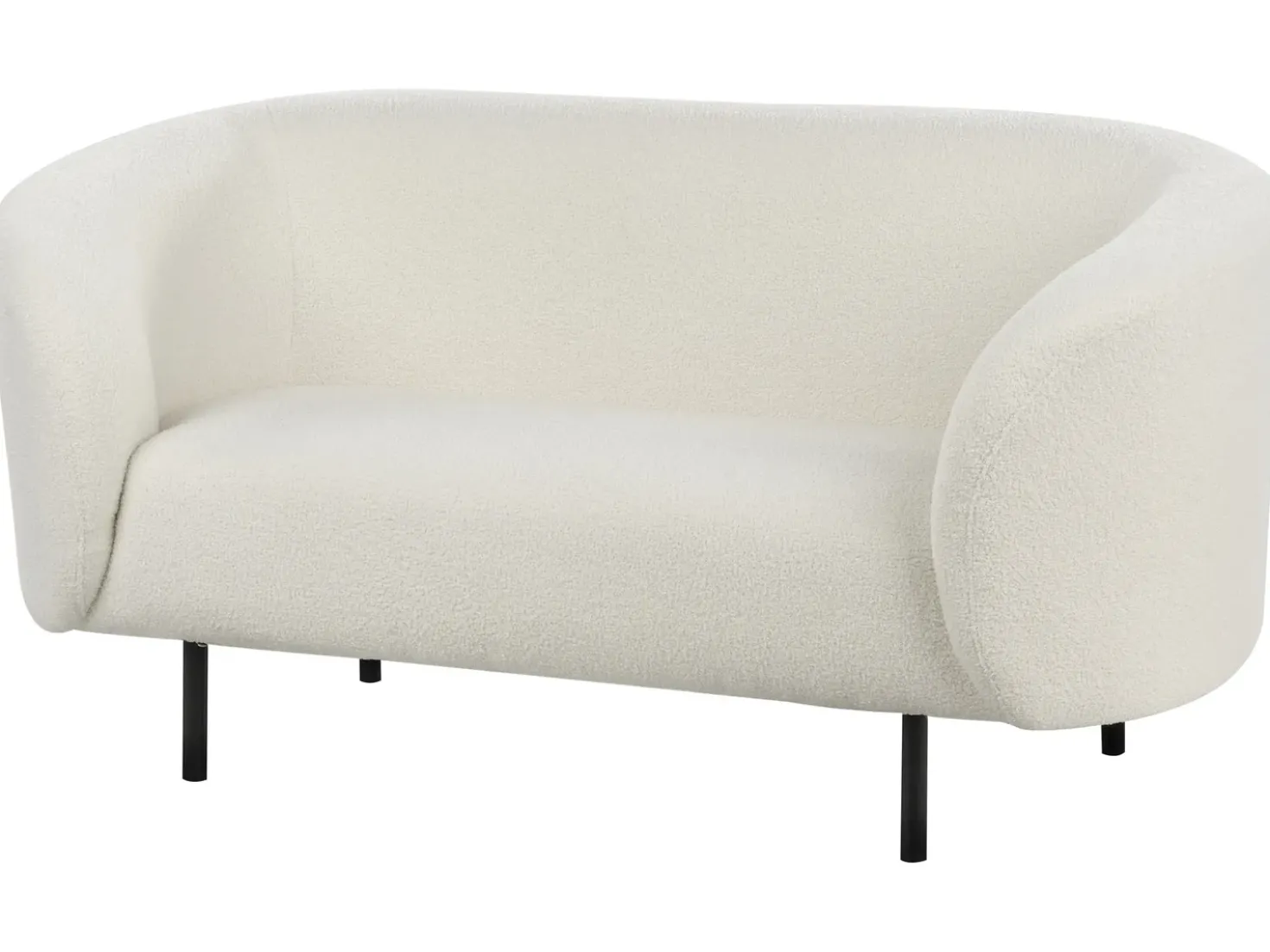 Set da salotto 6 posti LOEN Bouclé Bianco