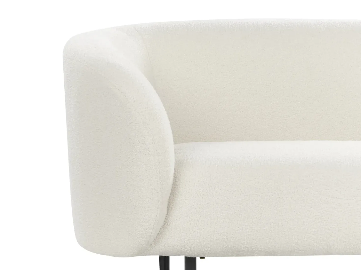 Set da salotto 6 posti LOEN Bouclé Bianco
