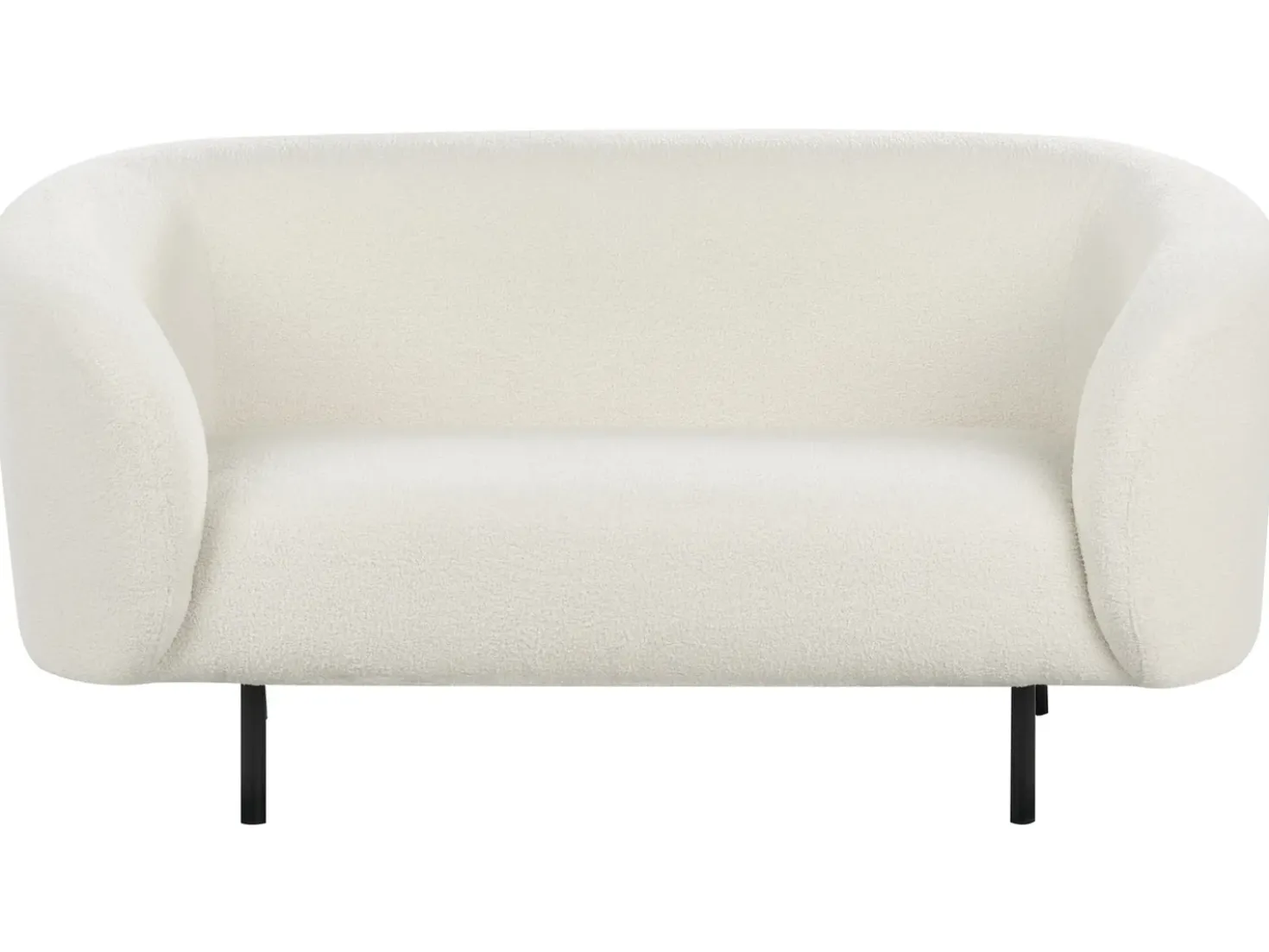 Set da salotto 6 posti LOEN Bouclé Bianco