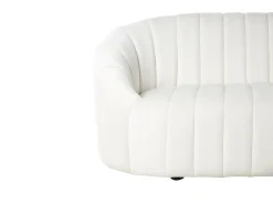 Set da salotto 6 posti MALUNG Velluto Bianco sporco