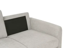 Set da salotto 5 posti MARE Tessuto Grigio