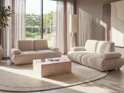 Set da salotto 5 posti NACKA Bouclé Beige