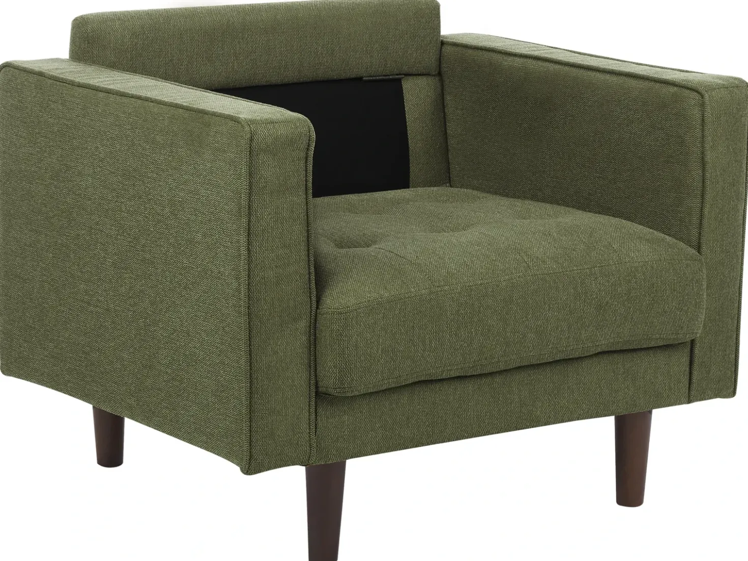Set da salotto 3 posti NURMO Tessuto Verde scuro