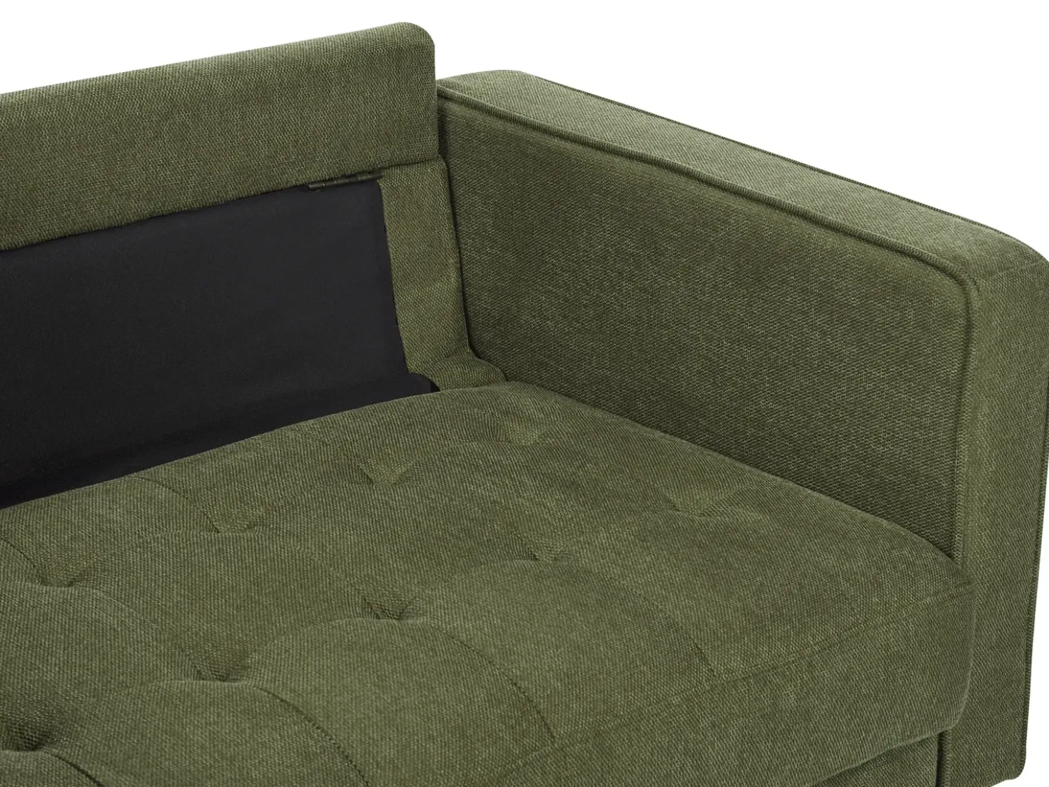 Set da salotto 4 posti NURMO Tessuto Verde scuro