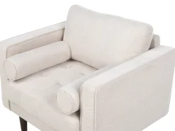 Set da salotto 3 posti NURMO Tessuto Beige chiaro
