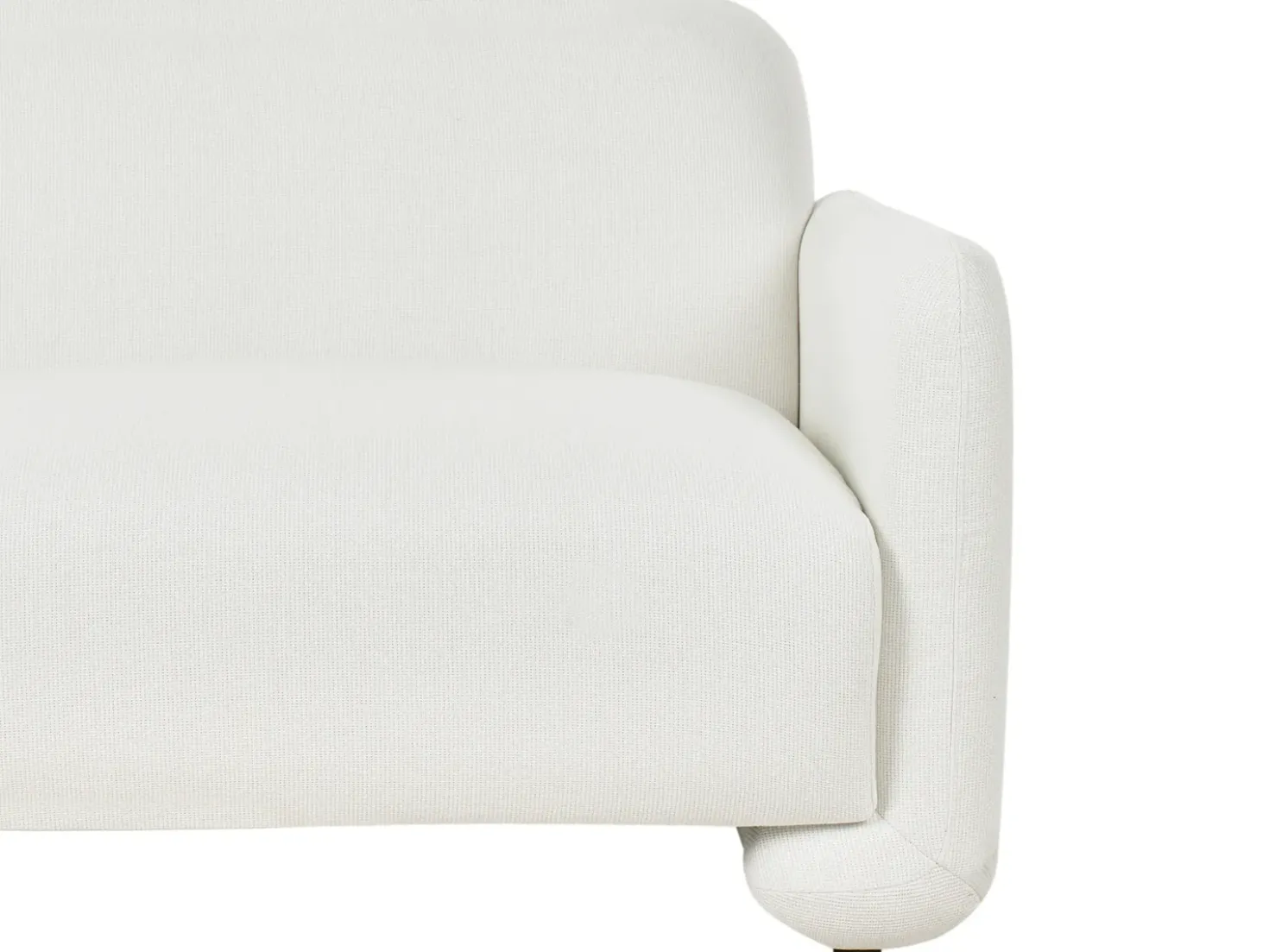Set da salotto 4 posti SALAND Tessuto Bianco