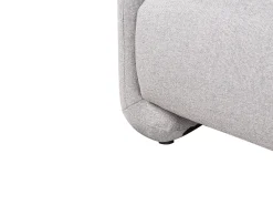 Set da salotto 4 posti SALAND Tessuto Grigio