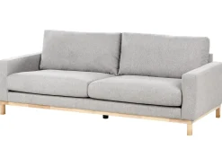 Set da salotto 5 posti SIGGARD Tessuto Grigio