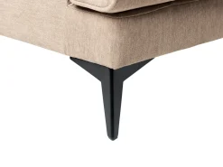 Set da salotto 5 posti SKIVE Tessuto Marrone chiaro
