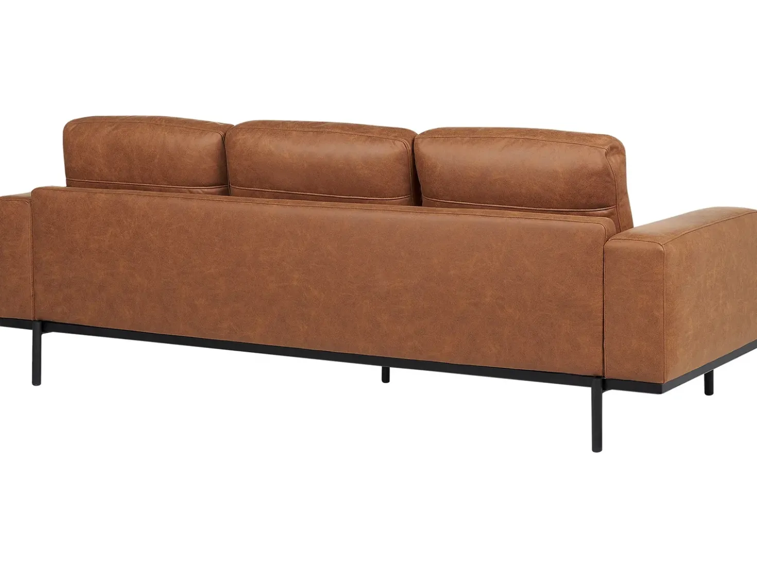 Set da salotto 6 posti SOVIK Pelle sintetica Marrone