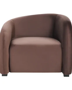 Set da salotto 5 posti VELTADA Velluto Marrone scuro