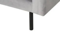 Set da salotto 5 posti VINTERBRO Velluto Grigio con ottomana