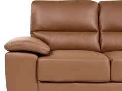Set da salotto 5 posti VOGAR Pelle sintetica Marrone dorato
