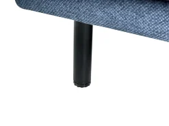 Set da salotto 5 posti VORGOD Tessuto Blu scuro
