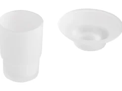 Discount Beliani Set di 6 accessori da bagno PARACAS con barre e ganci per asciugamani Argento