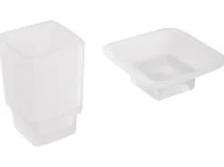 New Beliani Set di 6 accessori da bagno ZORRITOS con barre e ganci per asciugamani Metallo Nero