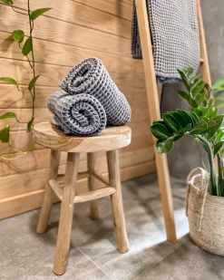 Sale Beliani AREORA Cotone chiaro Grigio