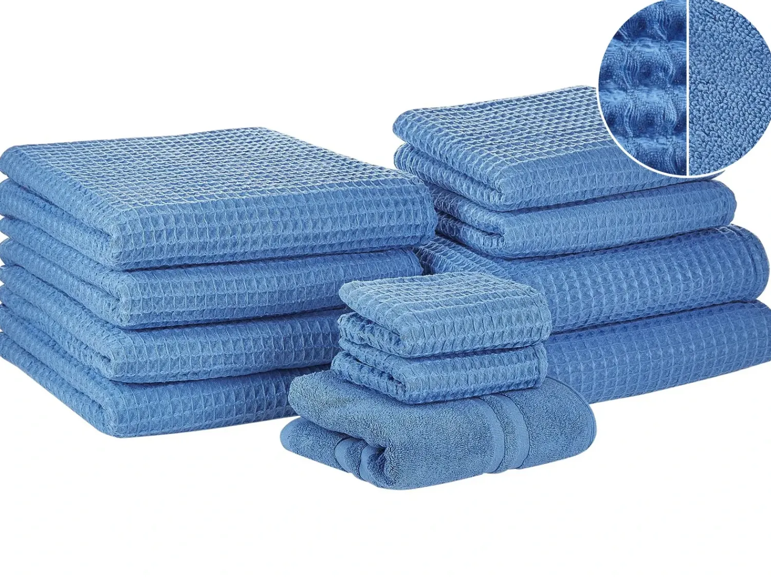 Online Beliani AREORA Cotone Blu