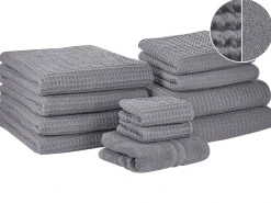 Beliani AREORA Cotone chiaro Grigio