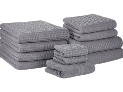 Beliani AREORA Cotone chiaro Grigio