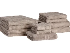Outlet Beliani AREORA Cotone Tortora Beige