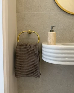 Outlet Beliani AREORA Cotone Tortora Beige