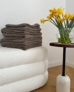 Outlet Beliani AREORA Cotone Tortora Beige