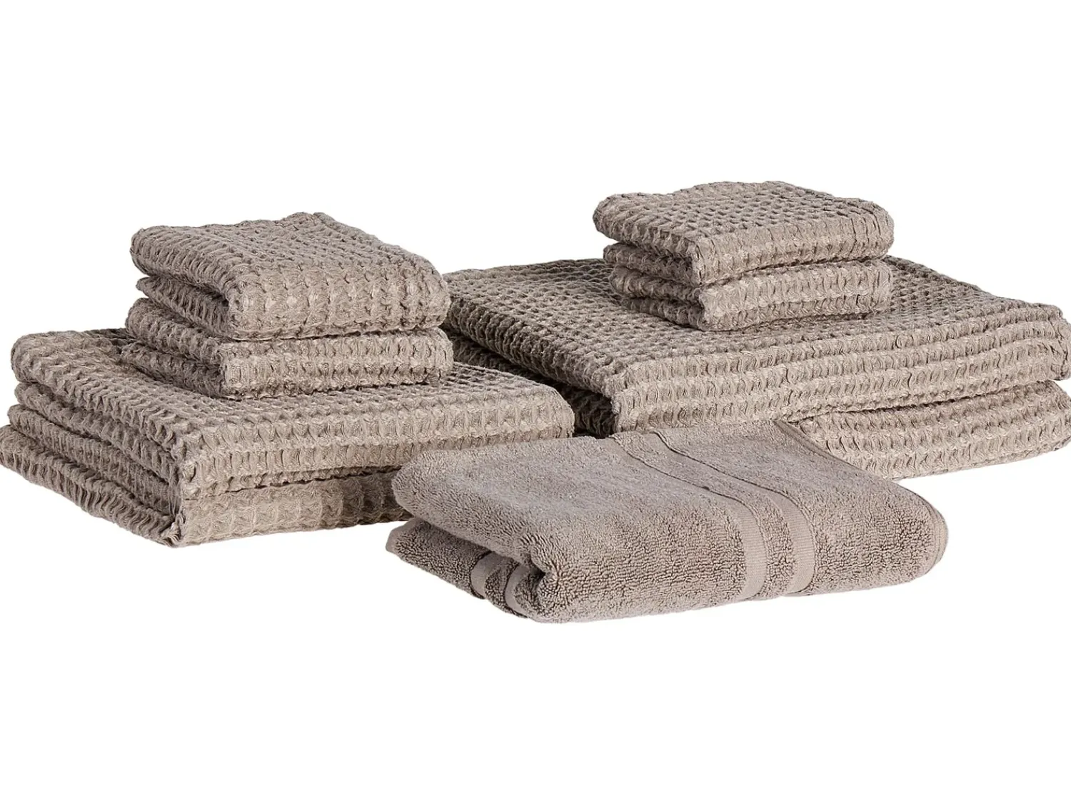 Hot Beliani AREORA Cotone Tortora Beige