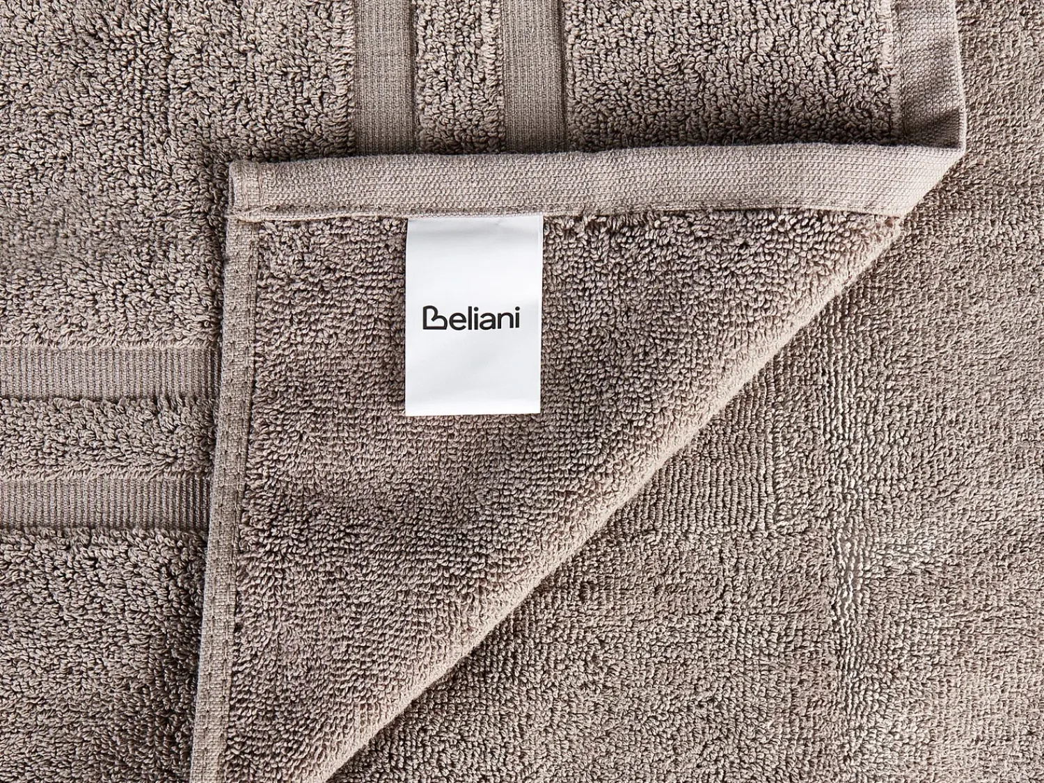 Hot Beliani AREORA Cotone Tortora Beige