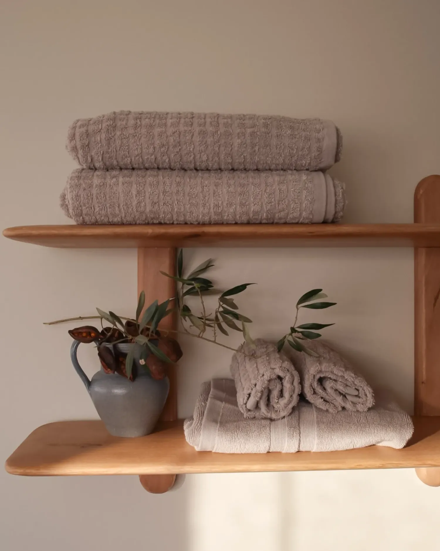 Clearance Beliani ATAI Cotone chiaro Grigio