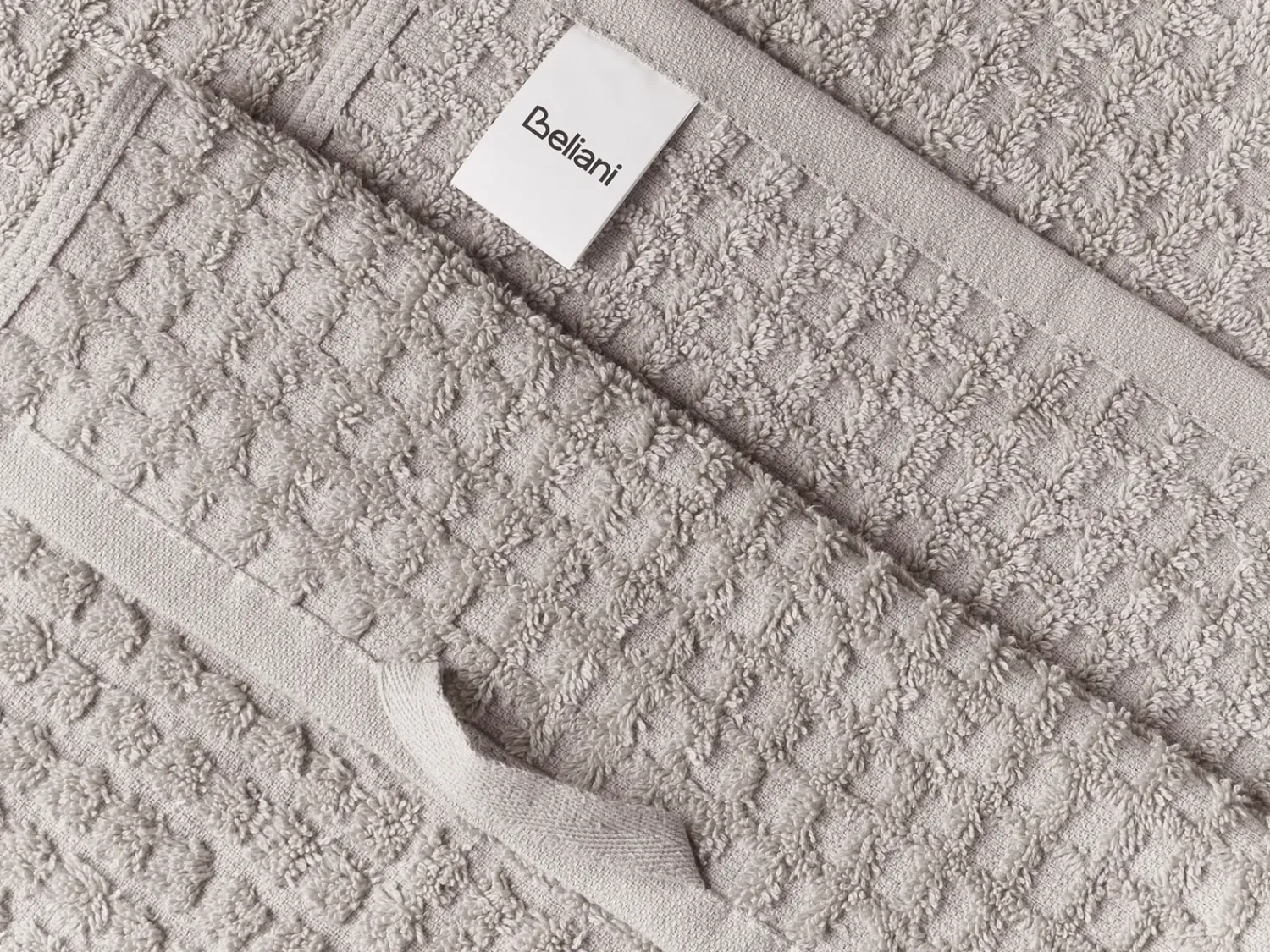 Clearance Beliani ATAI Cotone chiaro Grigio