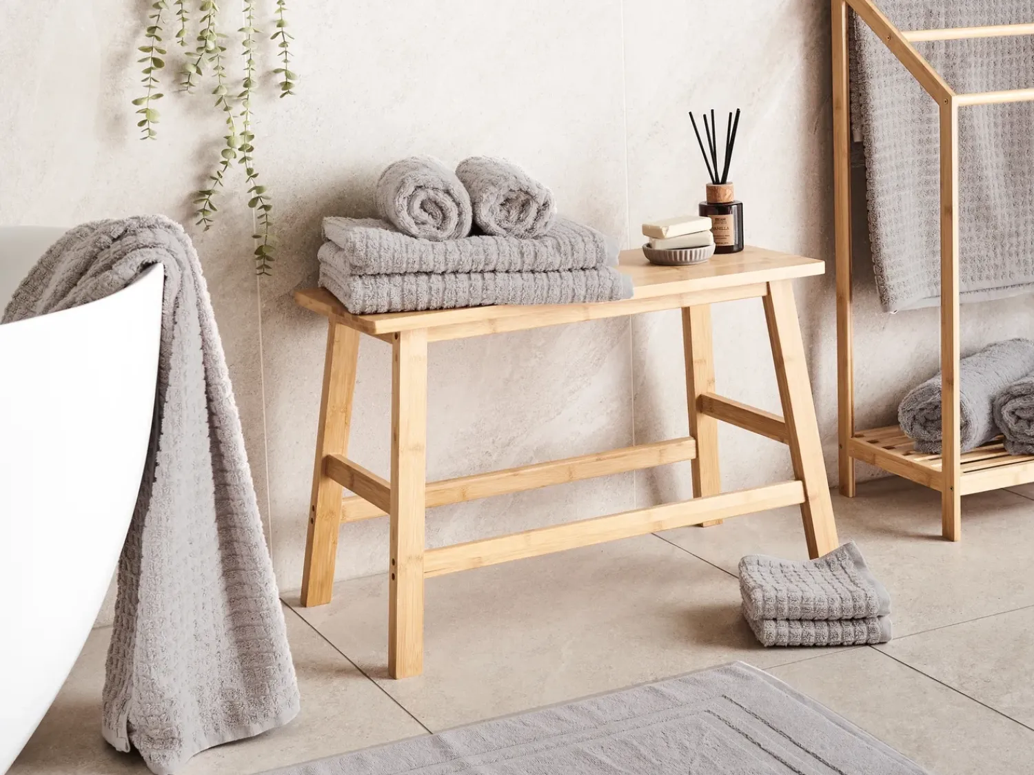 Clearance Beliani ATAI Cotone chiaro Grigio